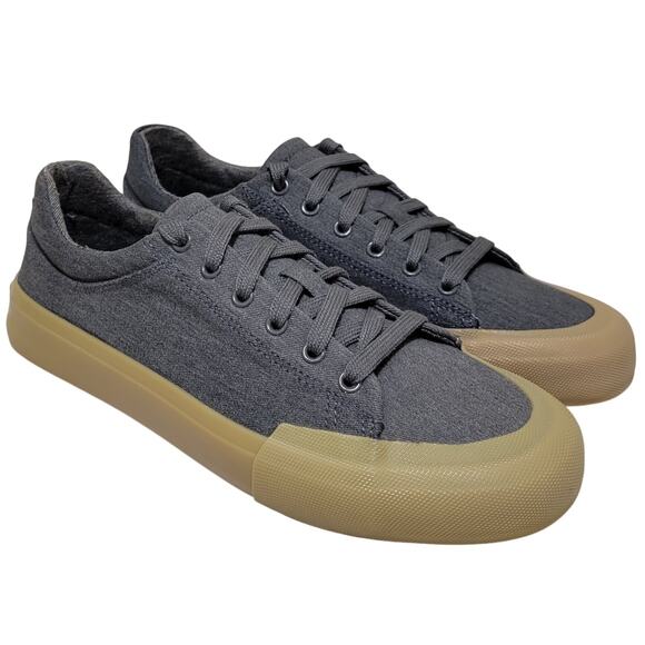 Dockers Men Frisco Low Top Skate Sneakers Size US 7.5M Grey Cotton Fabric - Picture 1 of 4